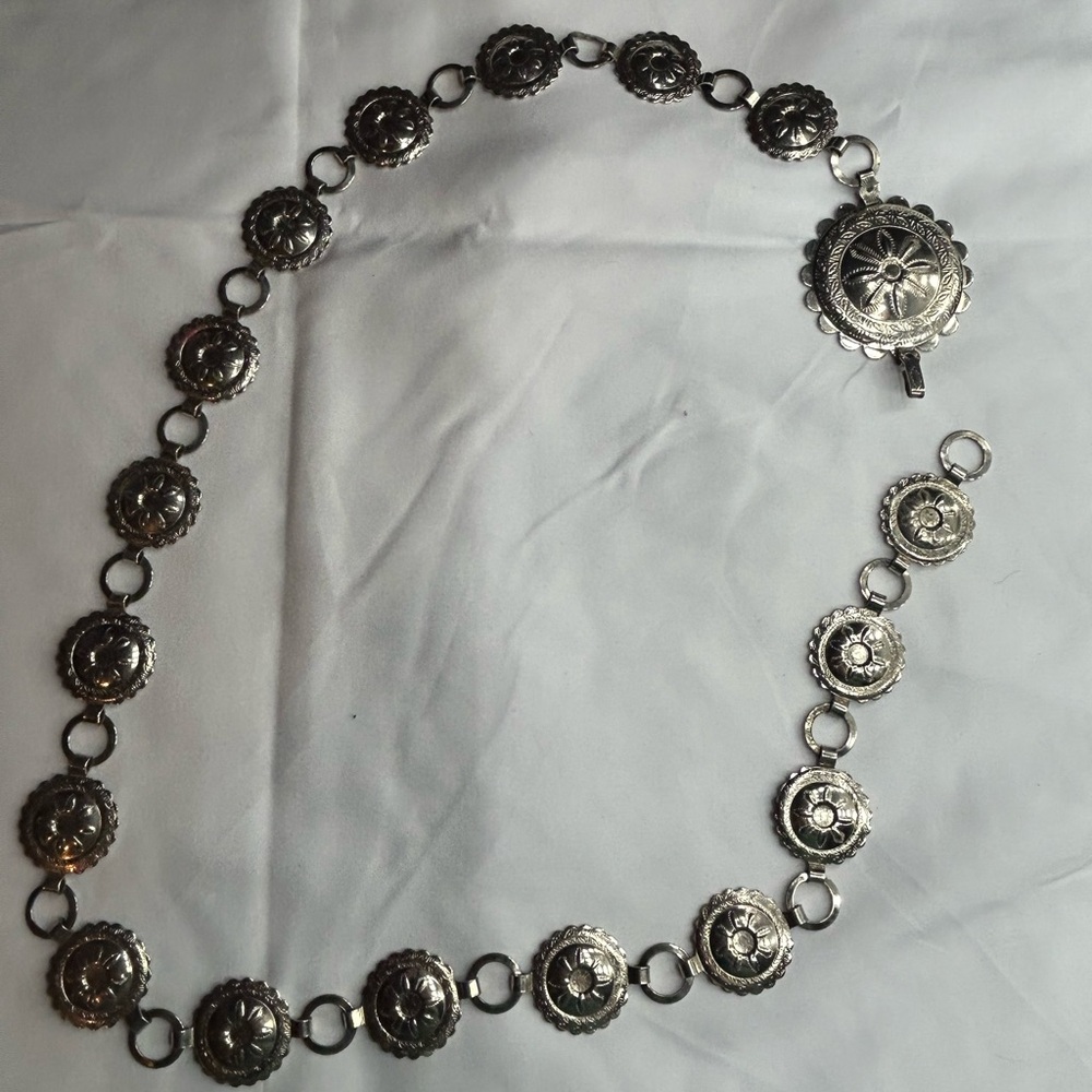 Vintage Silver Concho Belt